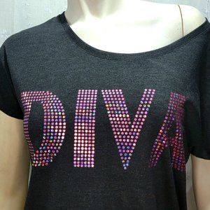 Holographic "DIVA" T-Shirt